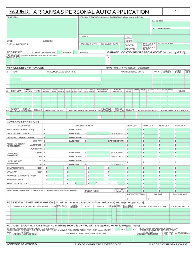 Flood Insurance Application (NFIP Page 1) screenshot