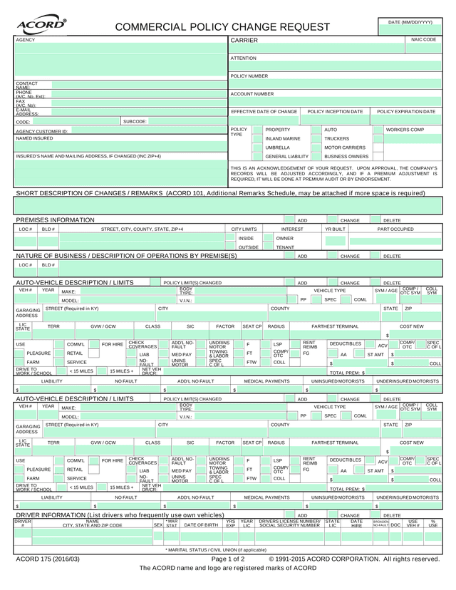 Flood Insurance Application (NFIP Page 1) screenshot