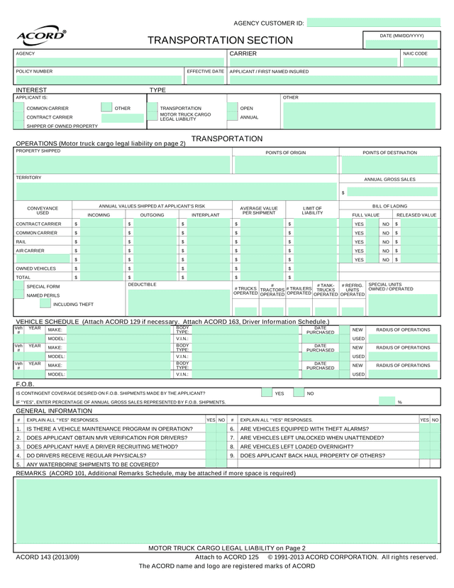 Flood Insurance Application (NFIP Page 1) screenshot