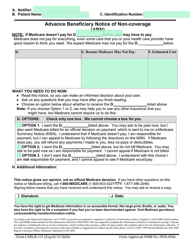 Vaccine Exemption screenshot
